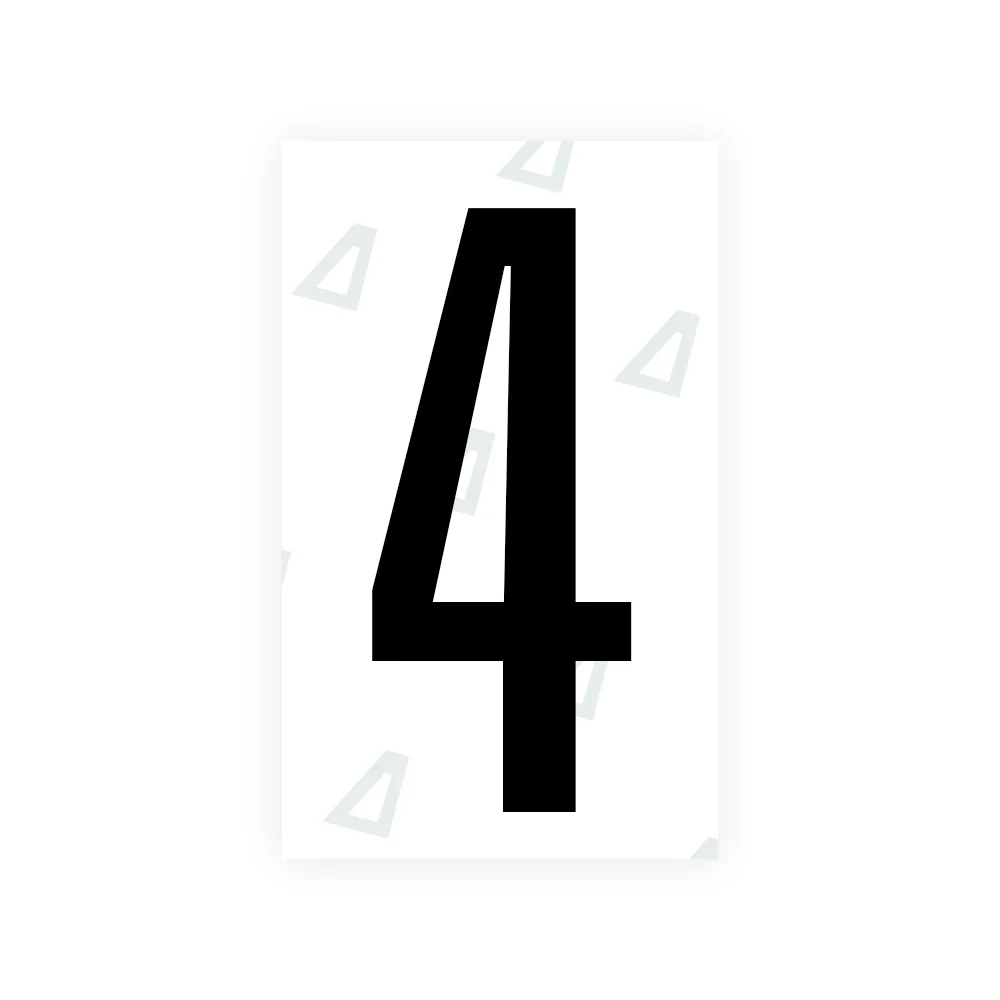 Alite Nanofilm for US (Nebraska 2002-2005) license plates - Symbol "4"
