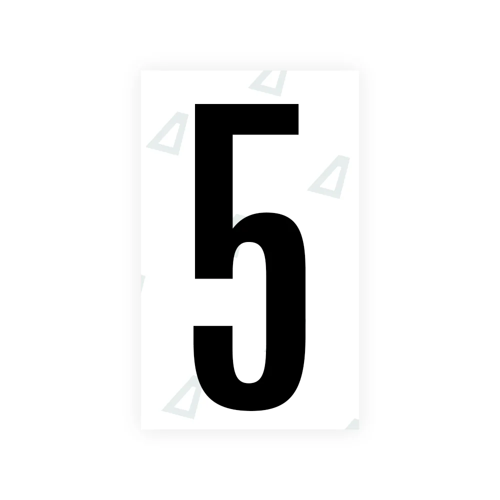 Alite Nanofilm for US (Nebraska 2002-2005) license plates - Symbol "5"