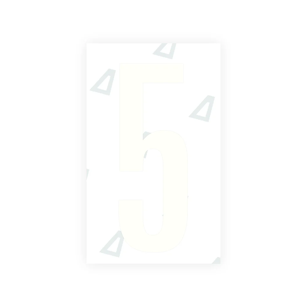 Alite Nanofilm for US (Nebraska 2002-2005) license plates - Symbol "5" - Image 2