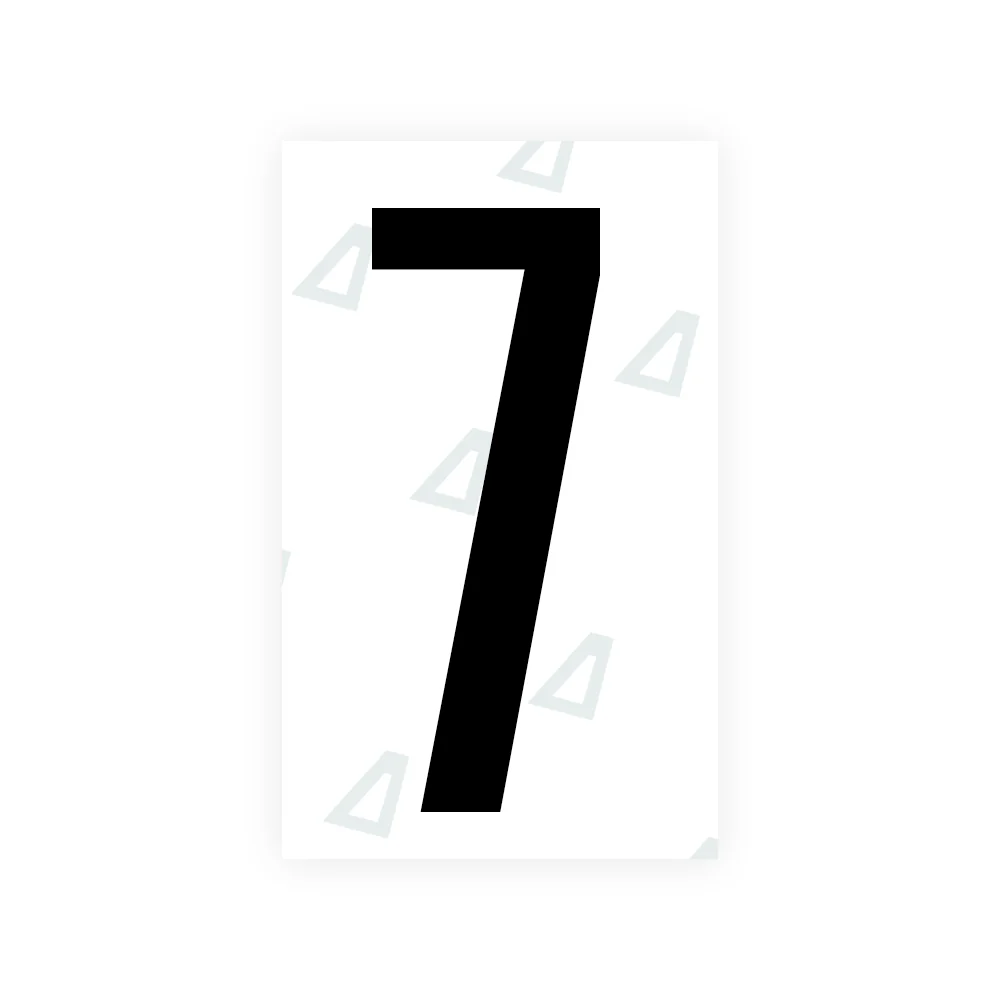 Alite Nanofilm for US (Nebraska 2002-2005) license plates - Symbol "7"