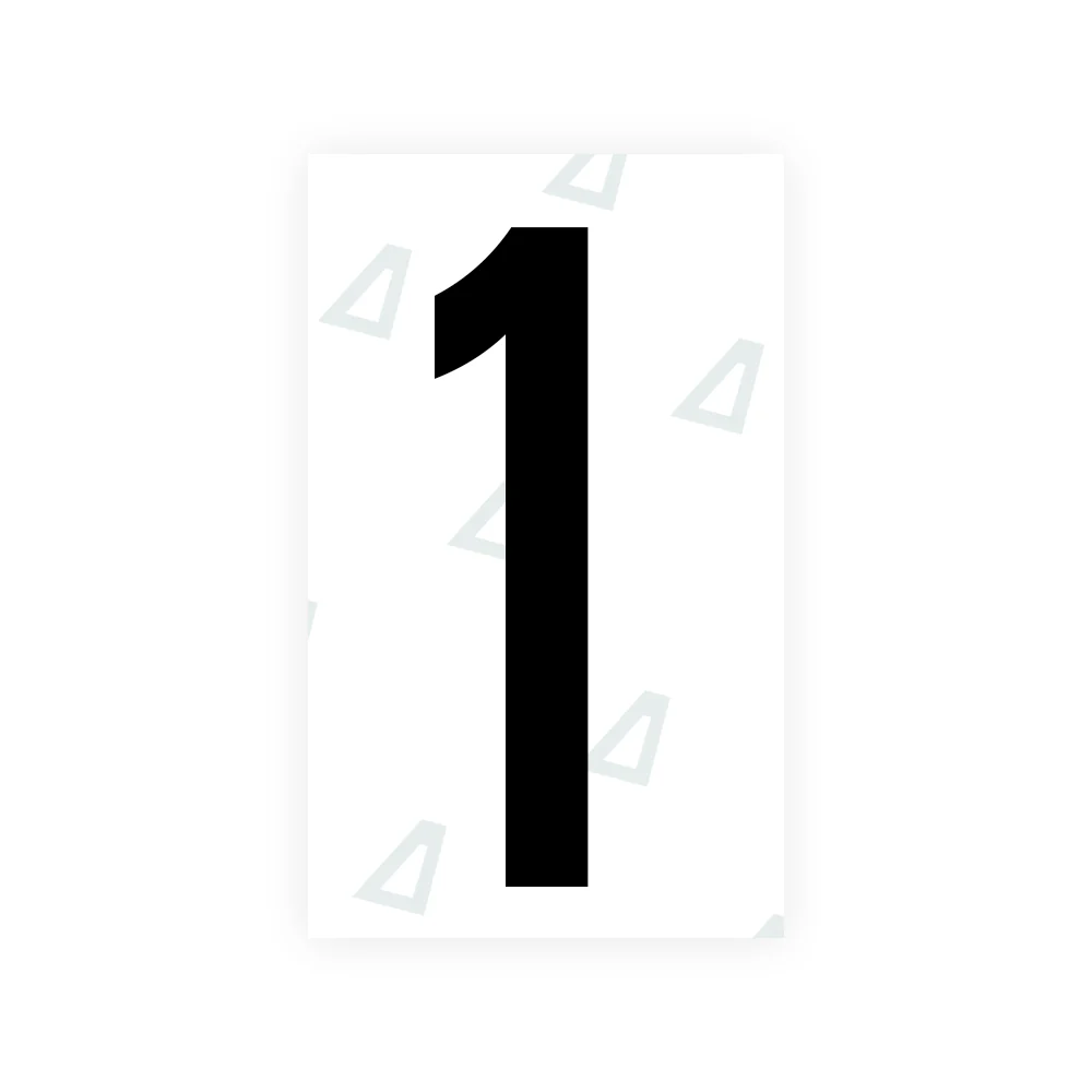 Alite Nanofilm for US (Nebraska 2005-2011) license plates - Symbol "1"