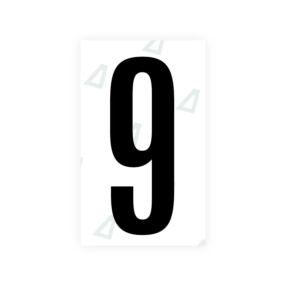 Alite Nanofilm for US (Nebraska 2005-2011) license plates - Symbol "9"