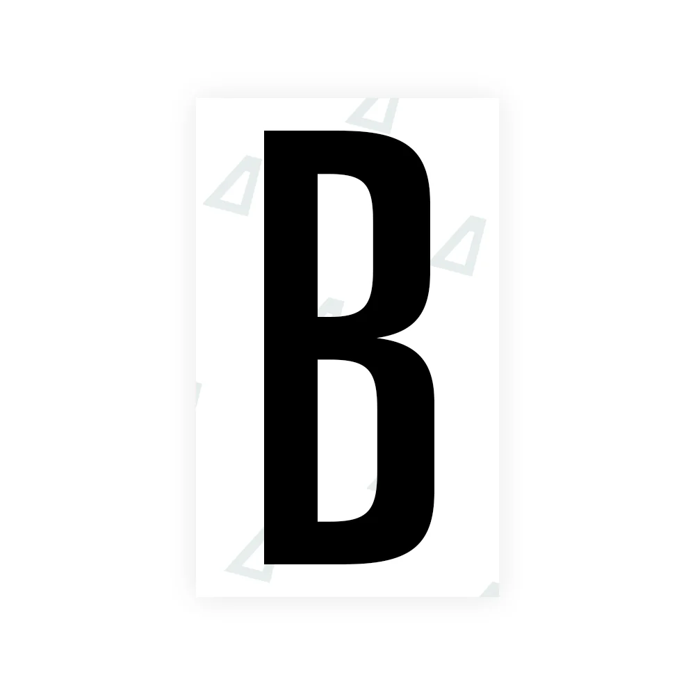 Alite Nanofilm for US (Nebraska 2005-2011) license plates - Symbol "B"