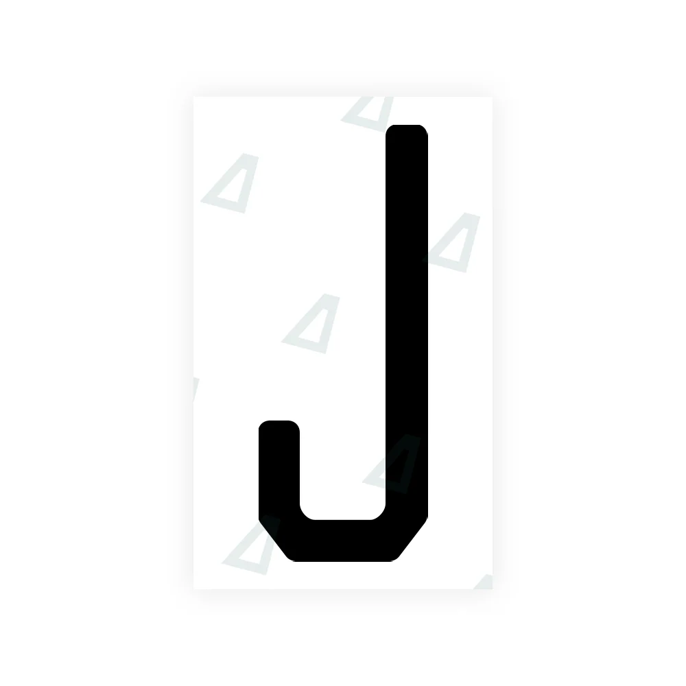 Alite Nanofilm for US (New Jersey - Embossed) license plates - Symbol "J"