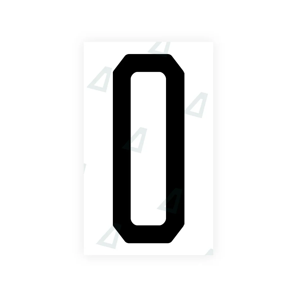 Alite Nanofilm for US (New Jersey - Embossed) license plates - Symbol "O"