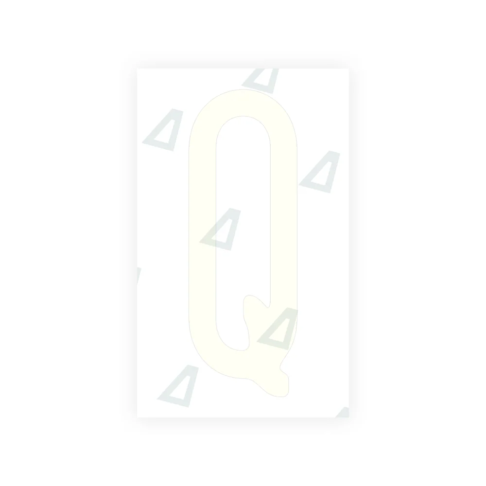 Alite Nanofilm for US (New Jersey - Embossed) license plates - Symbol "Q" - Image 2