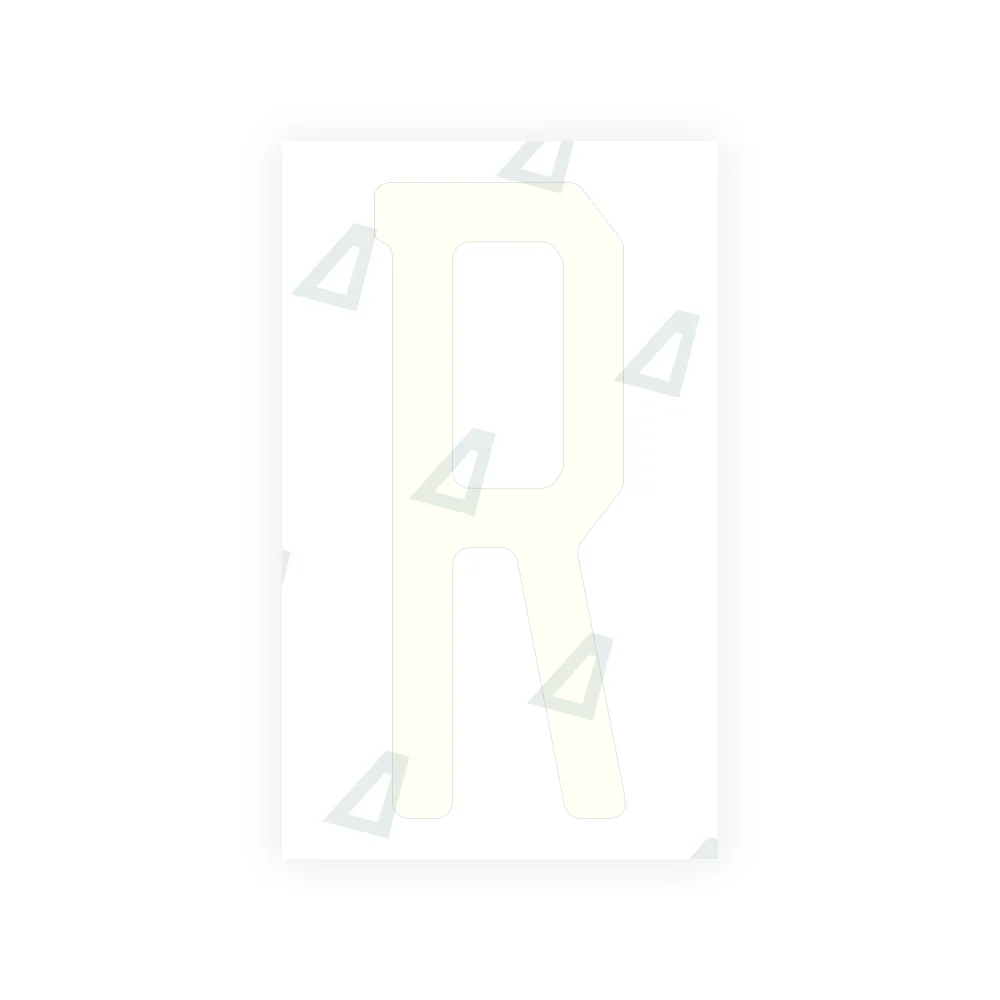 Alite Nanofilm for US (New Jersey - Embossed) license plates - Symbol "R" - Image 2