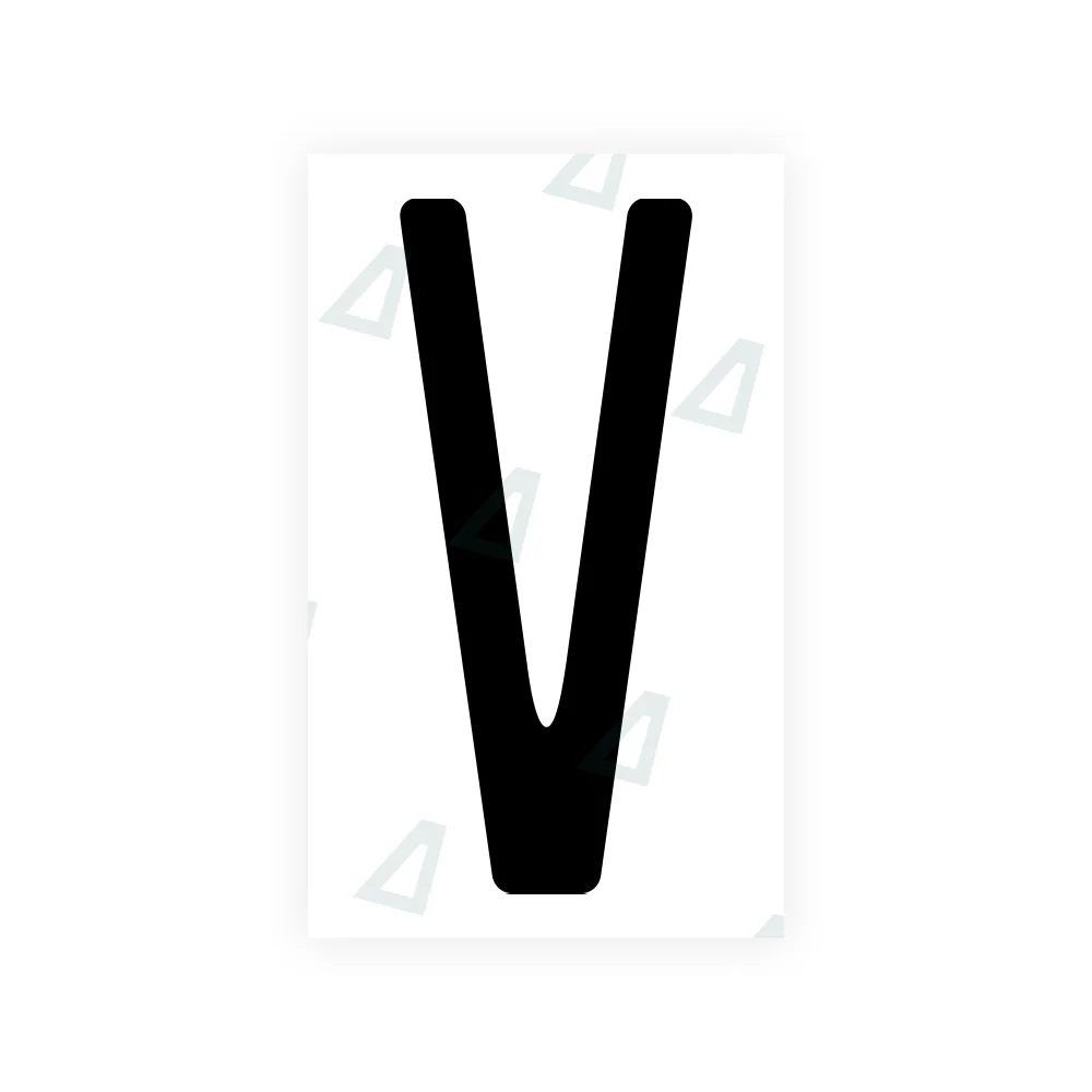 Alite Nanofilm for US (New Jersey - Embossed) license plates - Symbol "V"
