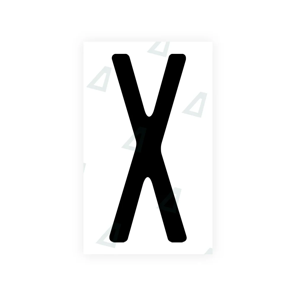 Alite Nanofilm for US (New Jersey - Embossed) license plates - Symbol "X"