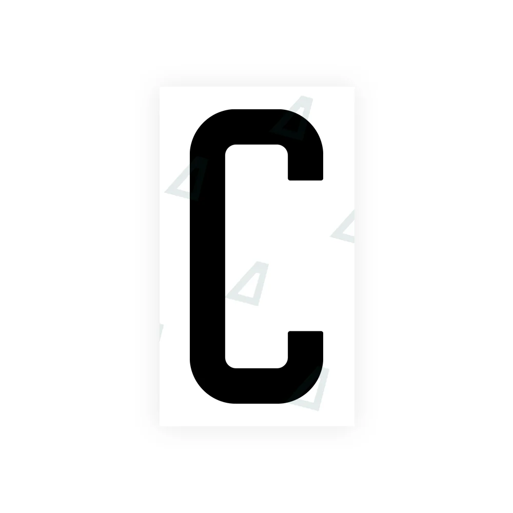 Alite Nanofilm for US (New Jersey - Flat) license plates - Symbol "C"