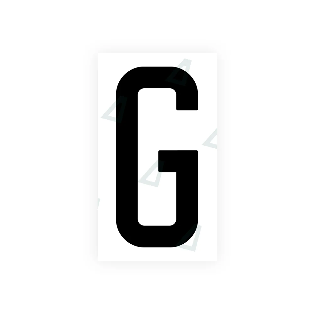 Alite Nanofilm for US (New Jersey - Flat) license plates - Symbol "G"
