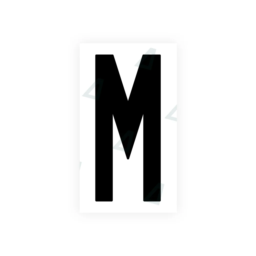 Alite Nanofilm for US (New Jersey - Flat) license plates - Symbol "M"