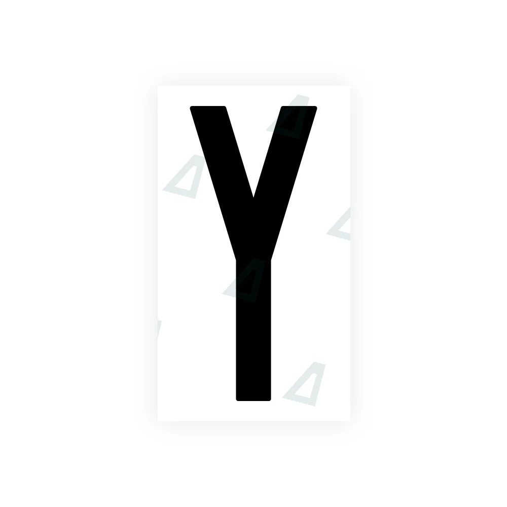 Alite Nanofilm for US (New Jersey - Flat) license plates - Symbol "Y"