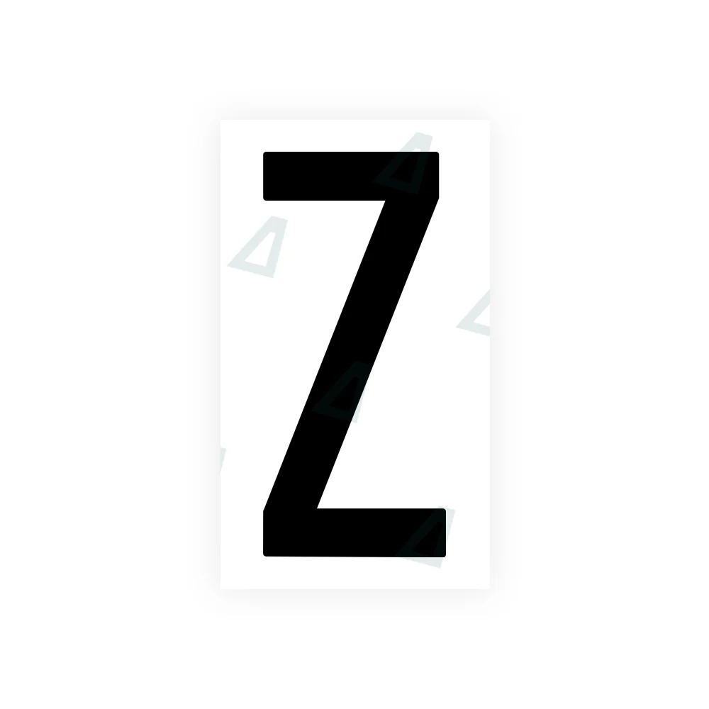 Alite Nanofilm for US (New Jersey - Flat) license plates - Symbol "Z"
