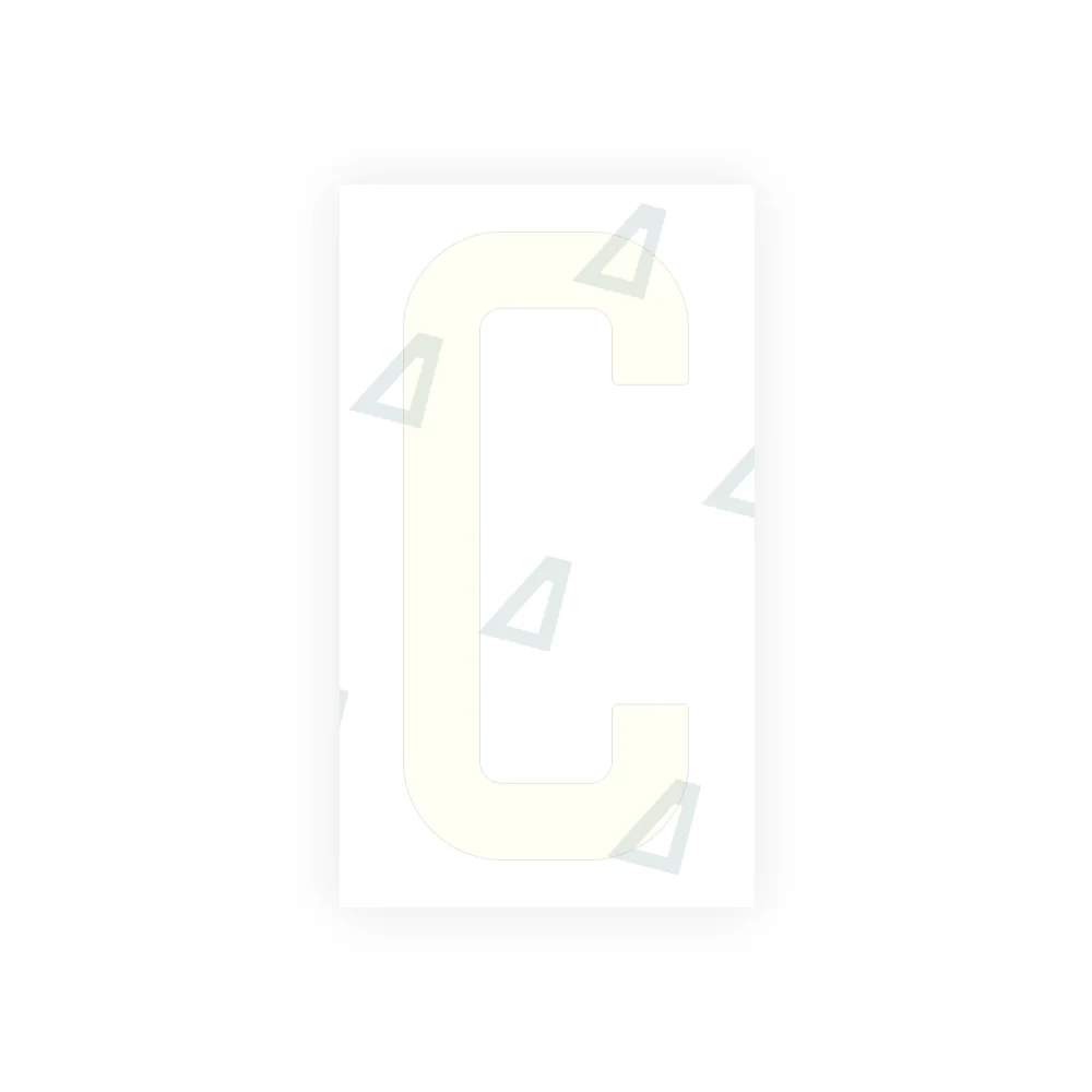 Alite Nanofilm for US (New Jersey - Flat) license plates - Symbol "C" - Image 2