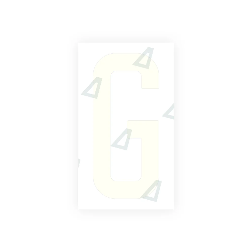 Alite Nanofilm for US (New Jersey - Flat) license plates - Symbol "G" - Image 2