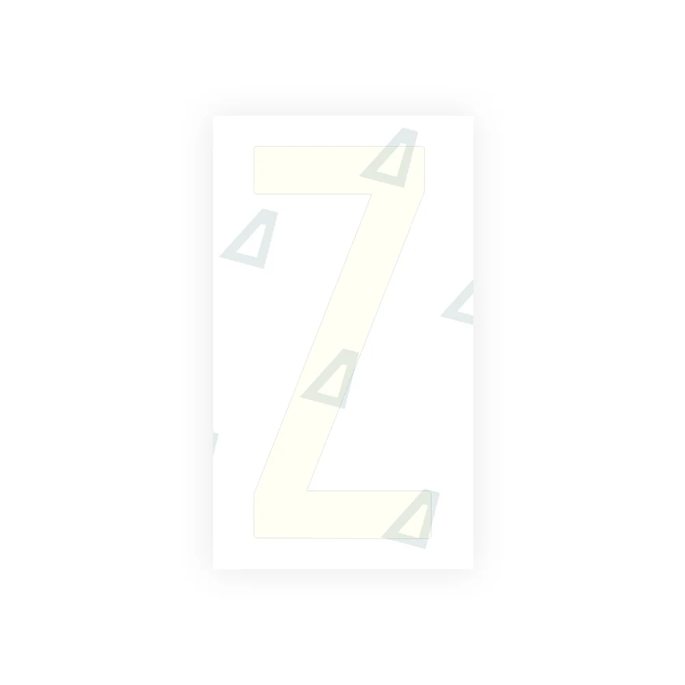 Alite Nanofilm for US (New Jersey - Flat) license plates - Symbol "Z" - Image 2