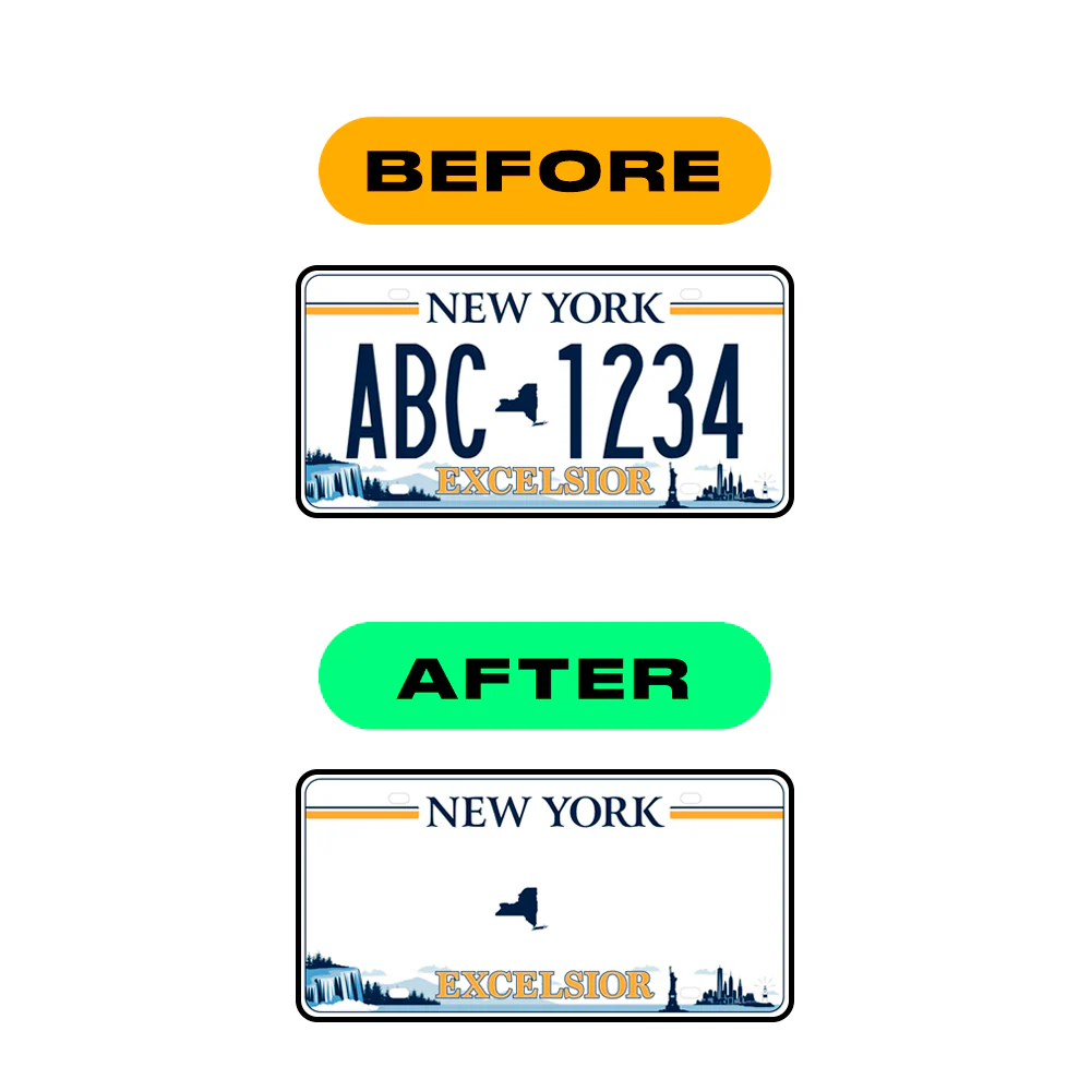 Alite Nanofilm for US (New York 2020 - Flat) license plates - Symbol "2" - Image 3