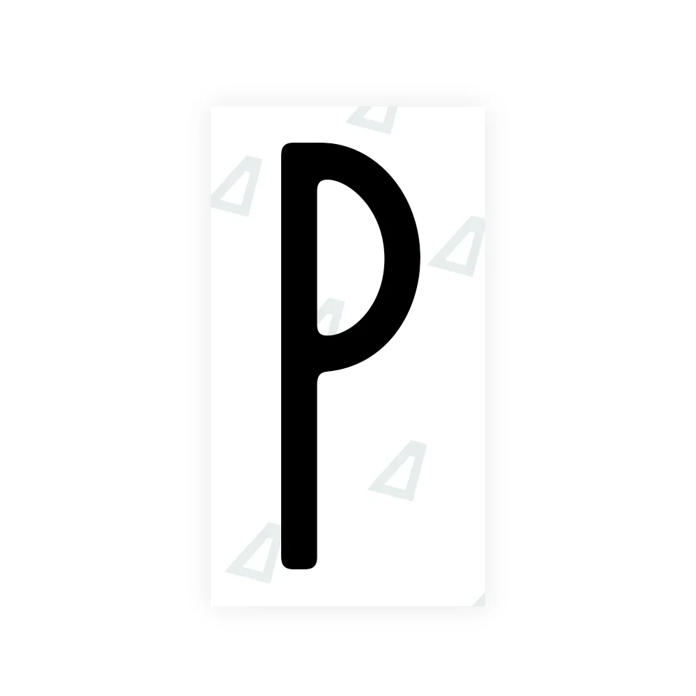 Alite Nanofilm for US (New York 2001) license plates - Symbol "P"
