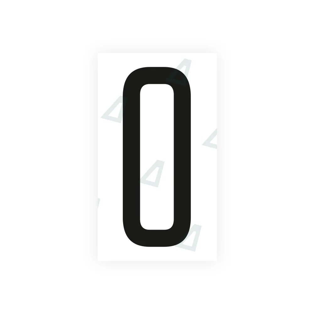 Alite Nanofilm for US (Ohio 2013) license plates - Symbol "0"