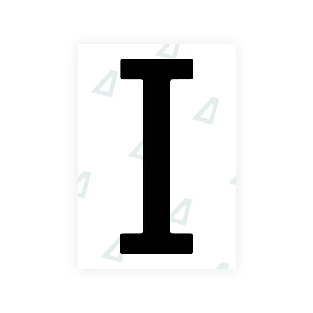 Alite Nanofilm for US (Ohio 2021) license plates - Symbol "I"