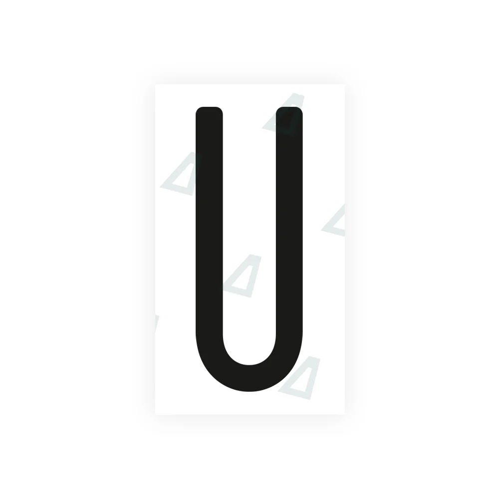 Alite Nanofilm for US (Ohio 2013) license plates - Symbol "U"