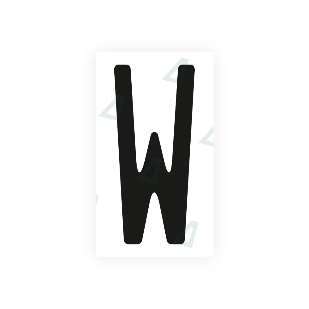 Alite Nanofilm for US (Ohio 2013) license plates - Symbol "W"
