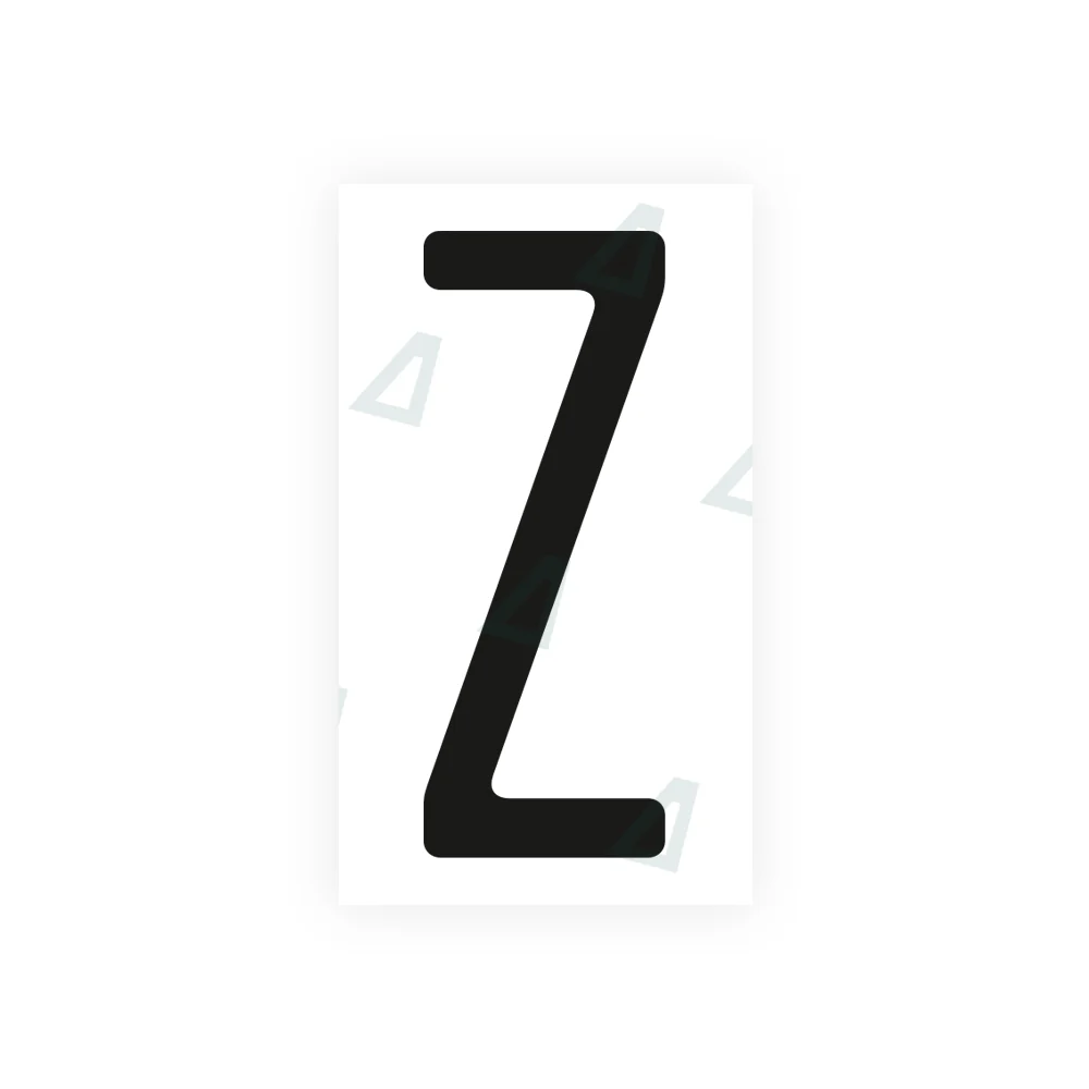 Alite Nanofilm for US (Ohio 2013) license plates - Symbol "Z"