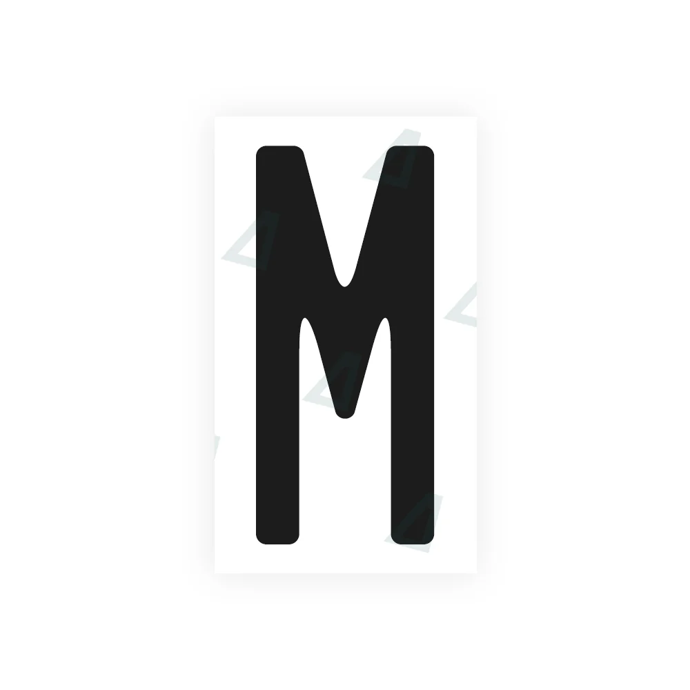 Alite Nanofilm for CA (Quebec) license plates - Symbol "M"