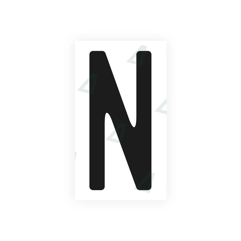 Alite Nanofilm for CA (Quebec) license plates - Symbol "N"