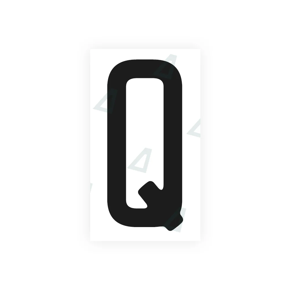 Alite Nanofilm for CA (Quebec) license plates - Symbol "Q"