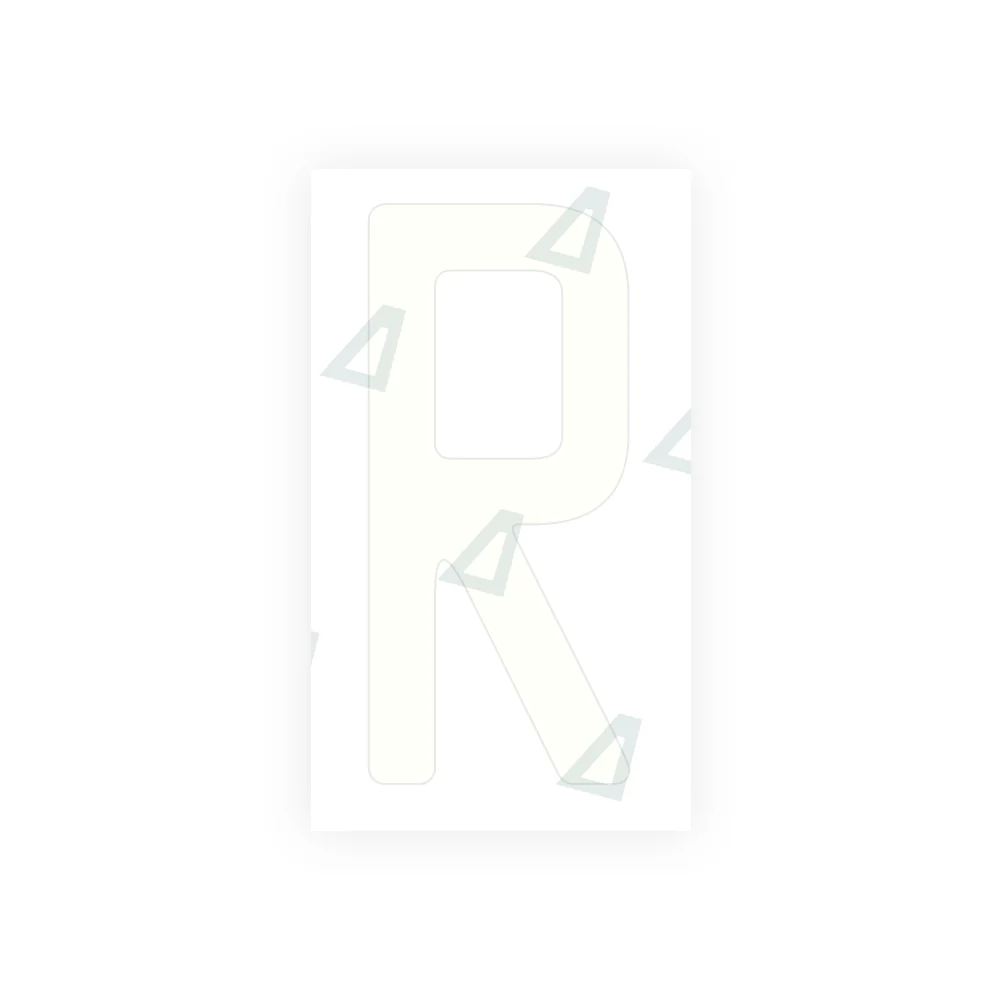 Alite Nanofilm for CA (Quebec) license plates - Symbol "R" - Image 2