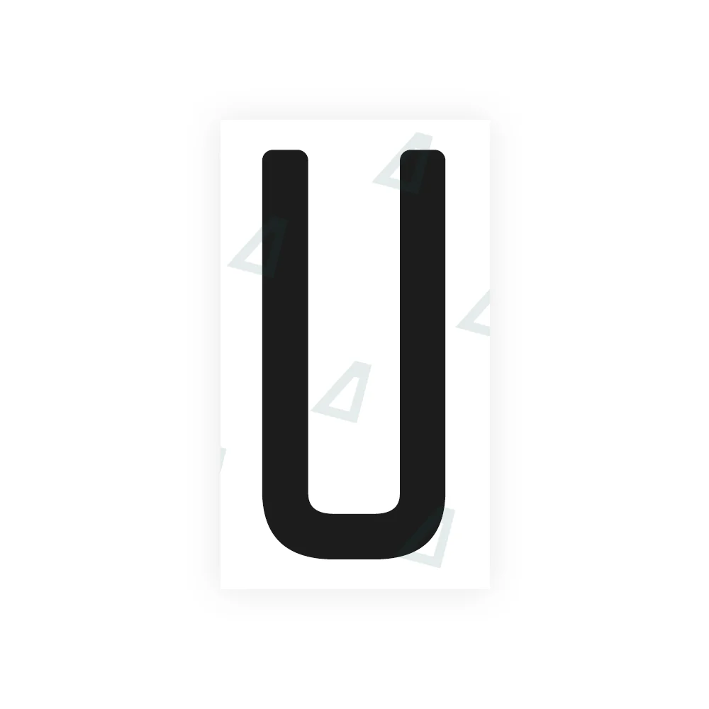Alite Nanofilm for CA (Quebec) license plates - Symbol "U"