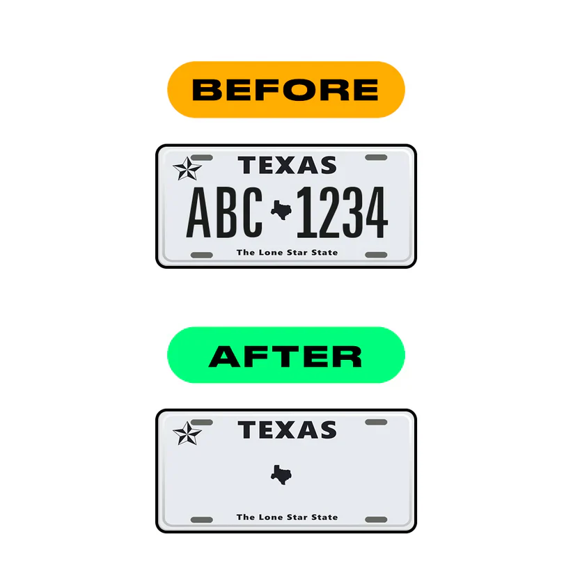 Alite Nanofilm for US (Texas) license plates - Symbol "E" - Image 3