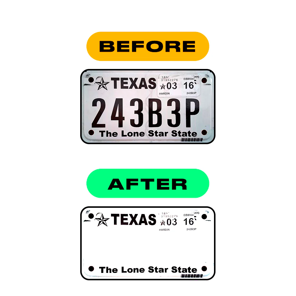 Alite Nanofilm for US (Texas) Moto license plates - Symbol "M" - Image 3