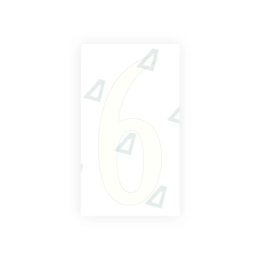 Alite Nanofilm for US (Virginia) license plates - Symbol "6" - Image 2