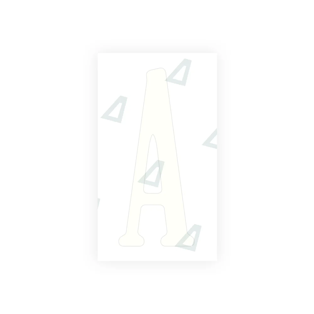 Alite Nanofilm for US (Virginia) license plates - Symbol "A" - Image 2