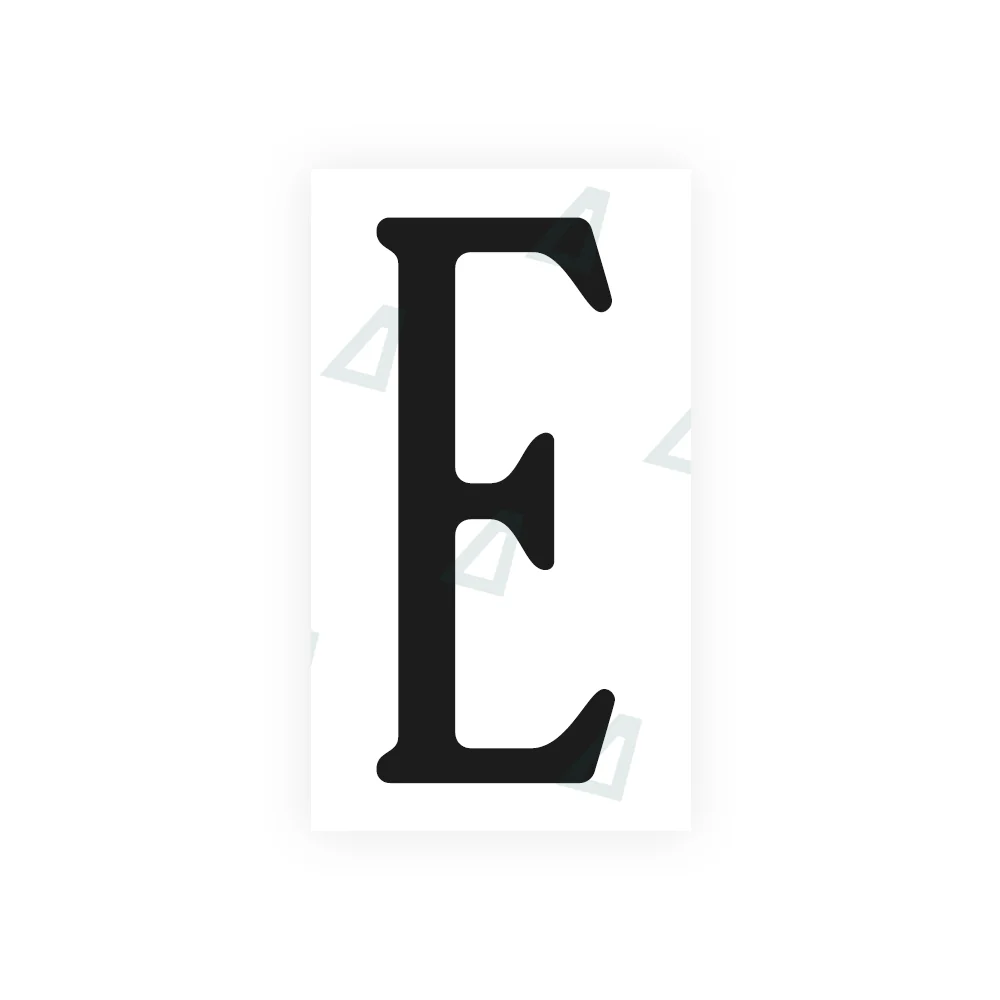 Alite Nanofilm for US (Virginia) license plates - Symbol "E"