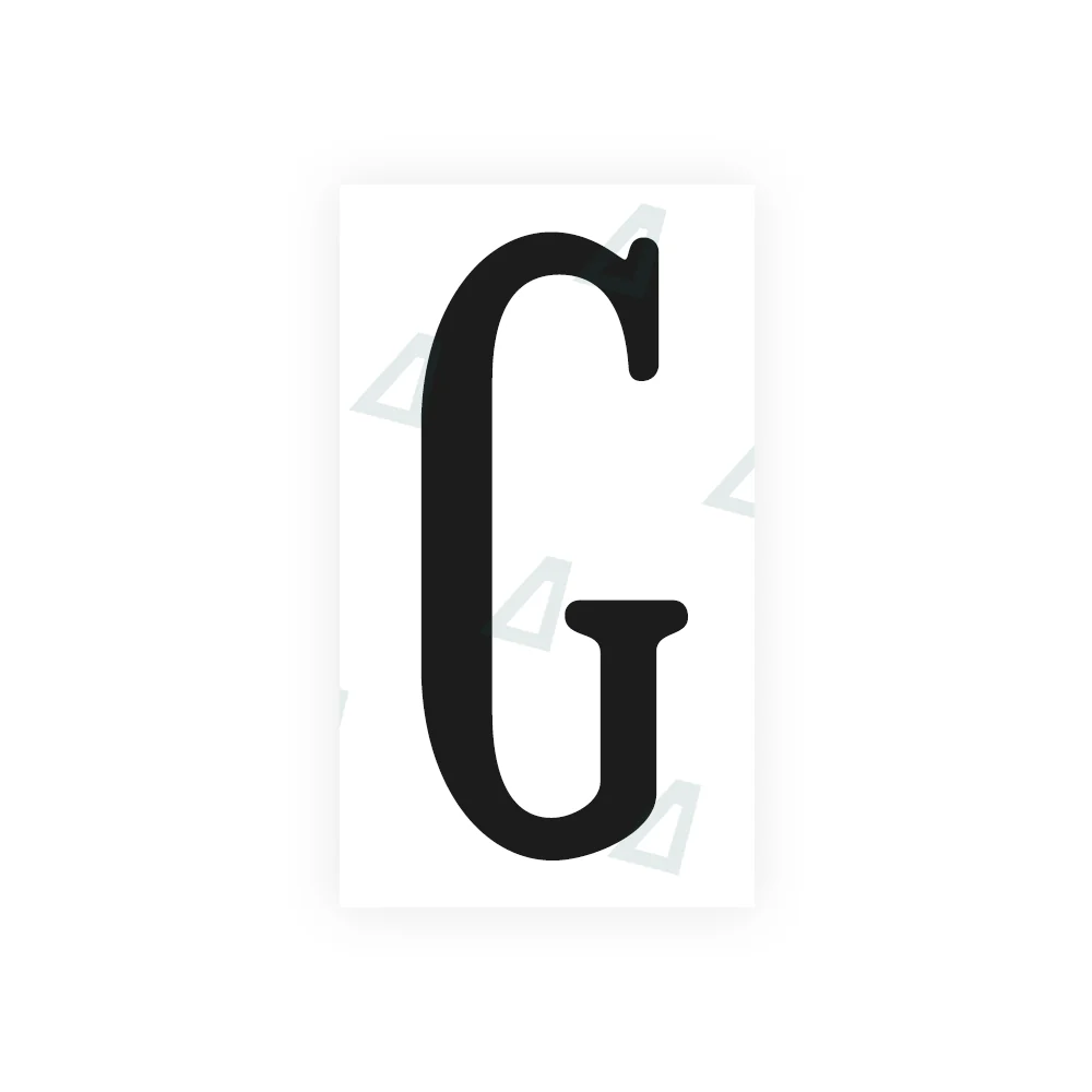 Alite Nanofilm for US (Virginia) license plates - Symbol "G"