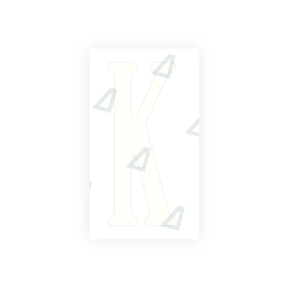 Alite Nanofilm for US (Virginia) license plates - Symbol "K" - Image 2