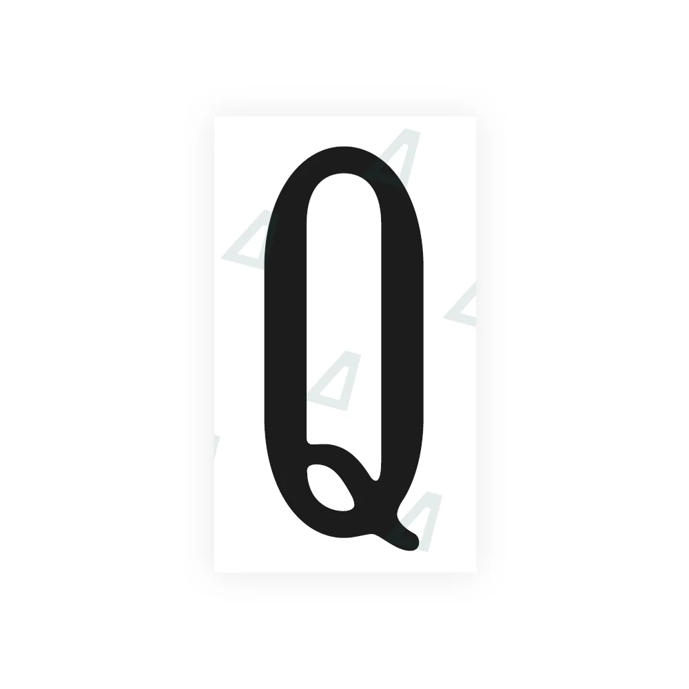 Alite Nanofilm for US (Virginia) license plates - Symbol "Q"