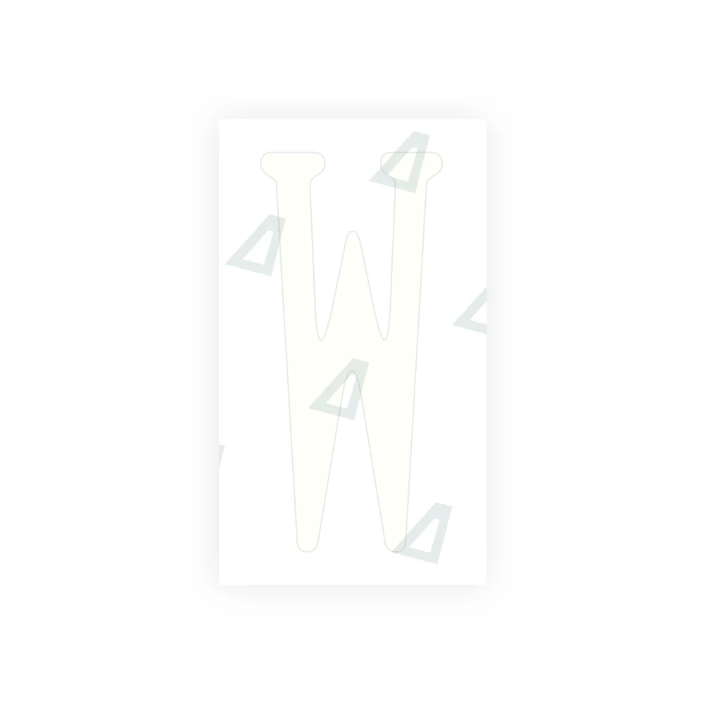 Alite Nanofilm for US (Virginia) license plates - Symbol "W" - Image 2