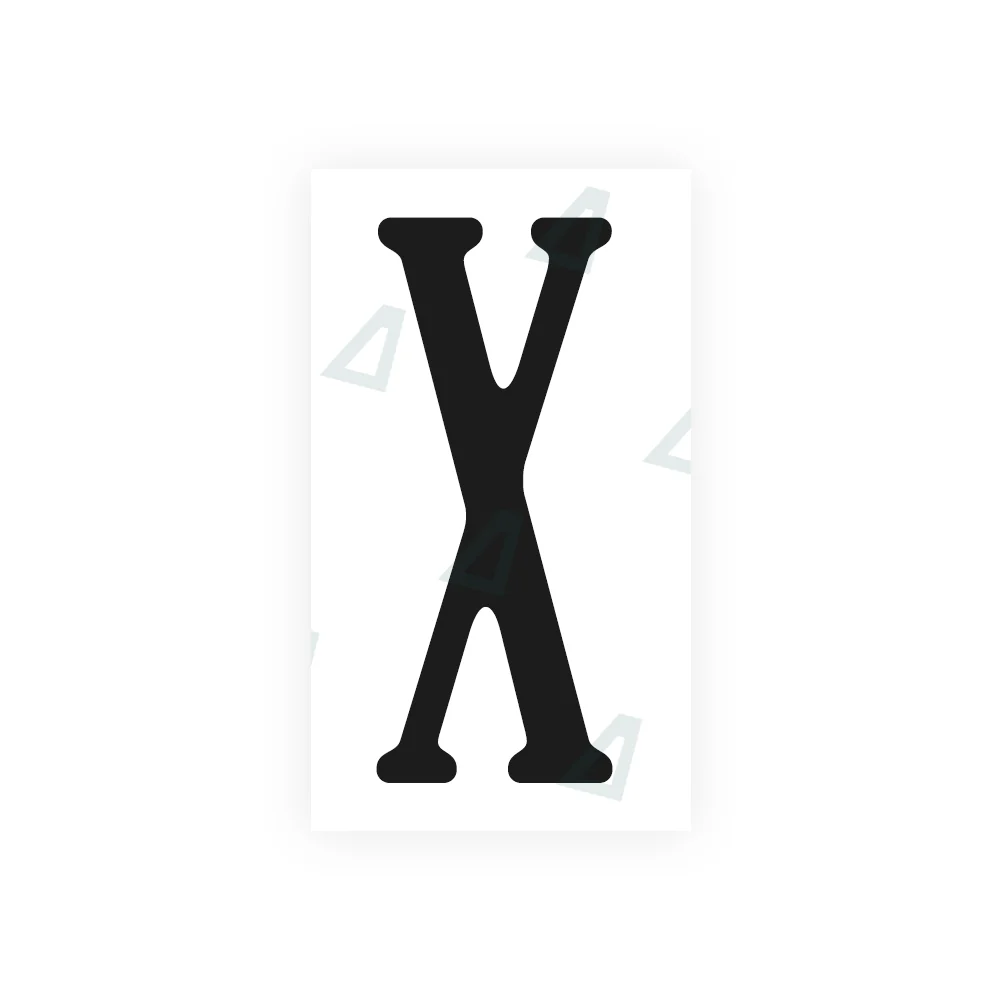 Alite Nanofilm for US (Virginia) license plates - Symbol "X"