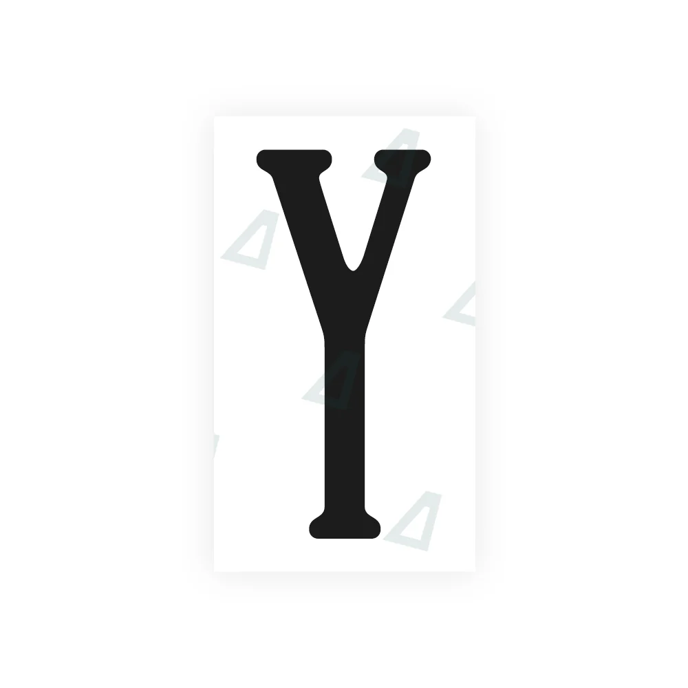 Alite Nanofilm for US (Virginia) license plates - Symbol "Y"
