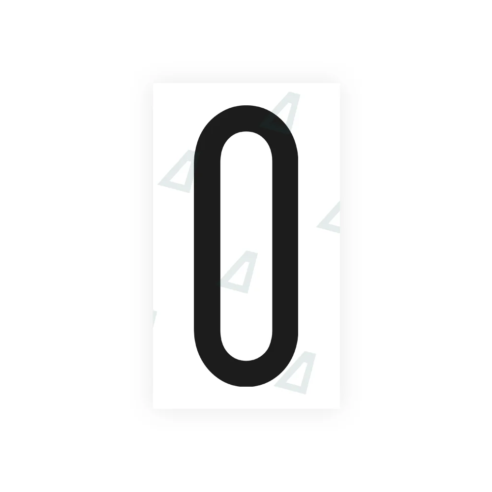 Alite Nanofilm for US (Washington State 1998) license plates - Symbol "0"
