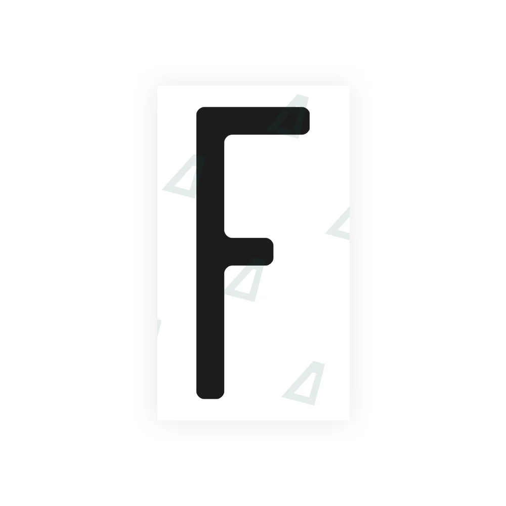 Alite Nanofilm for US (Washington State 1998) license plates - Symbol "F"