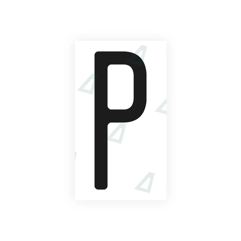 Alite Nanofilm for US (Washington State 1998) license plates - Symbol "P"