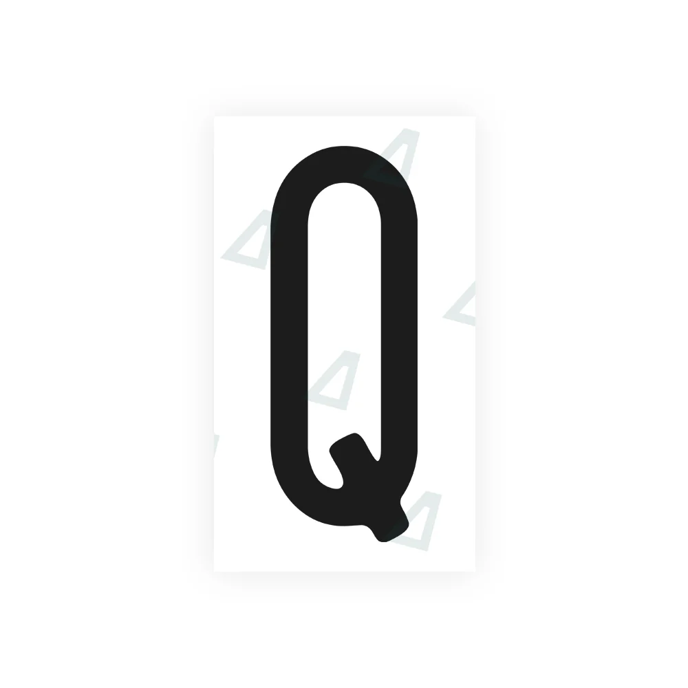 Alite Nanofilm for US (Washington State 1998) license plates - Symbol "Q"