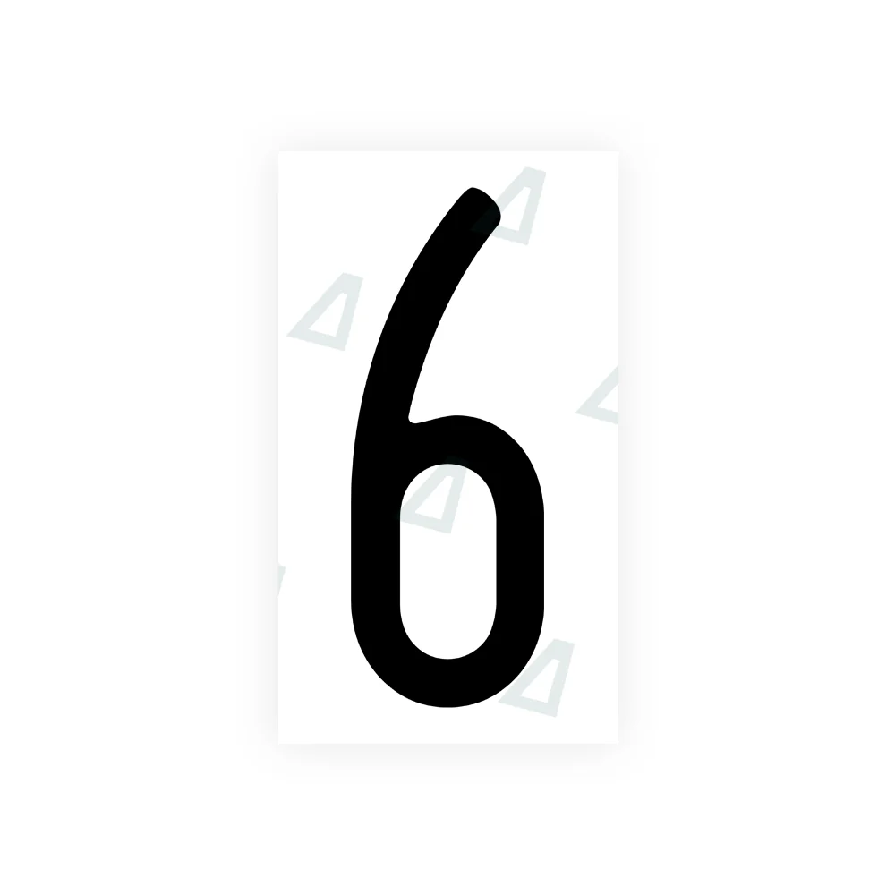 Alite Nanofilm for US (Wisconsin) license plates - Symbol "6"