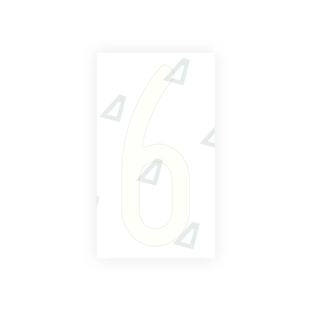 Alite Nanofilm for US (Wisconsin) license plates - Symbol "6" - Image 2